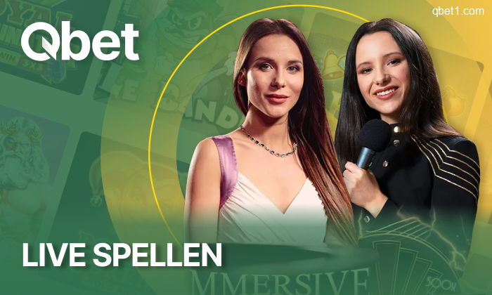 Live spellen bij QBet casino