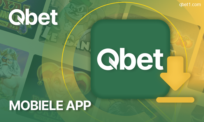 QBet mobiele app scherm